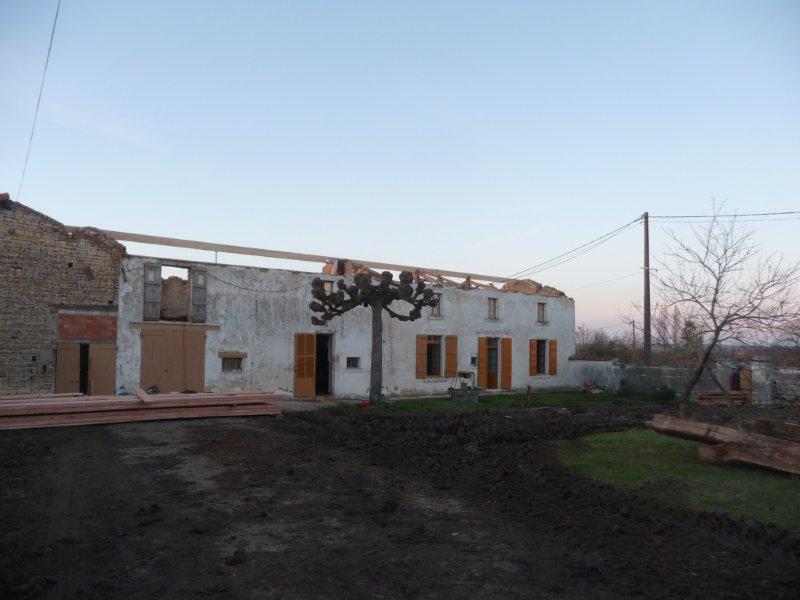 Restauration d'une charpente à Exoudun (79)